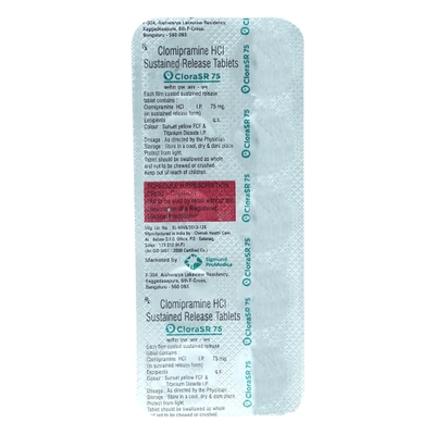 CLORA SR 75MG TABLET, Pack of 10 TABLETS