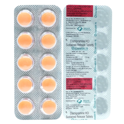 CLORA SR 75MG TABLET, Pack of 10 TABLETS