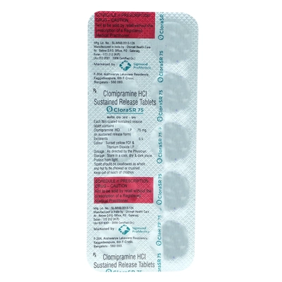 CLORA SR 75MG TABLET, Pack of 10 TABLETS