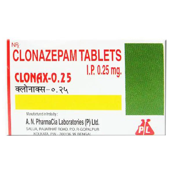 Clonax 0.25 mg Tablet 10's, Pack of 10 TabletS