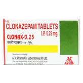 Clonax 0.25 mg Tablet 10's, Pack of 10 TabletS
