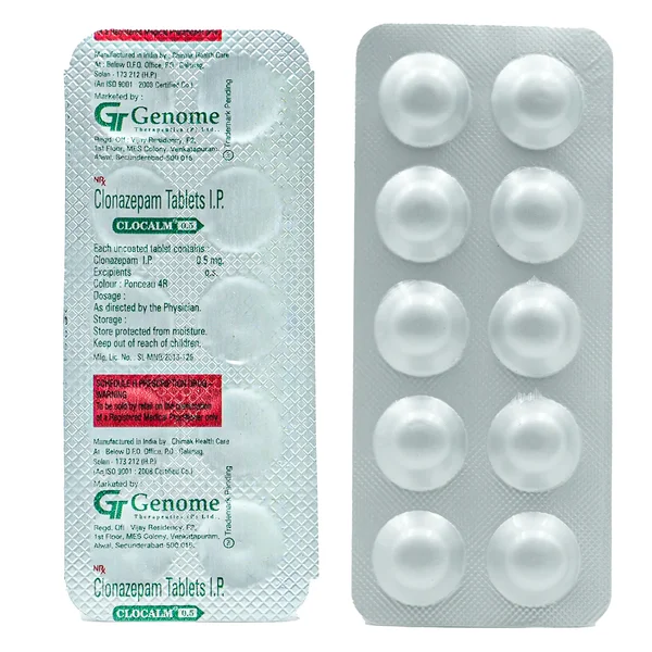 Clocalm 0.5 mg Tablet 10's