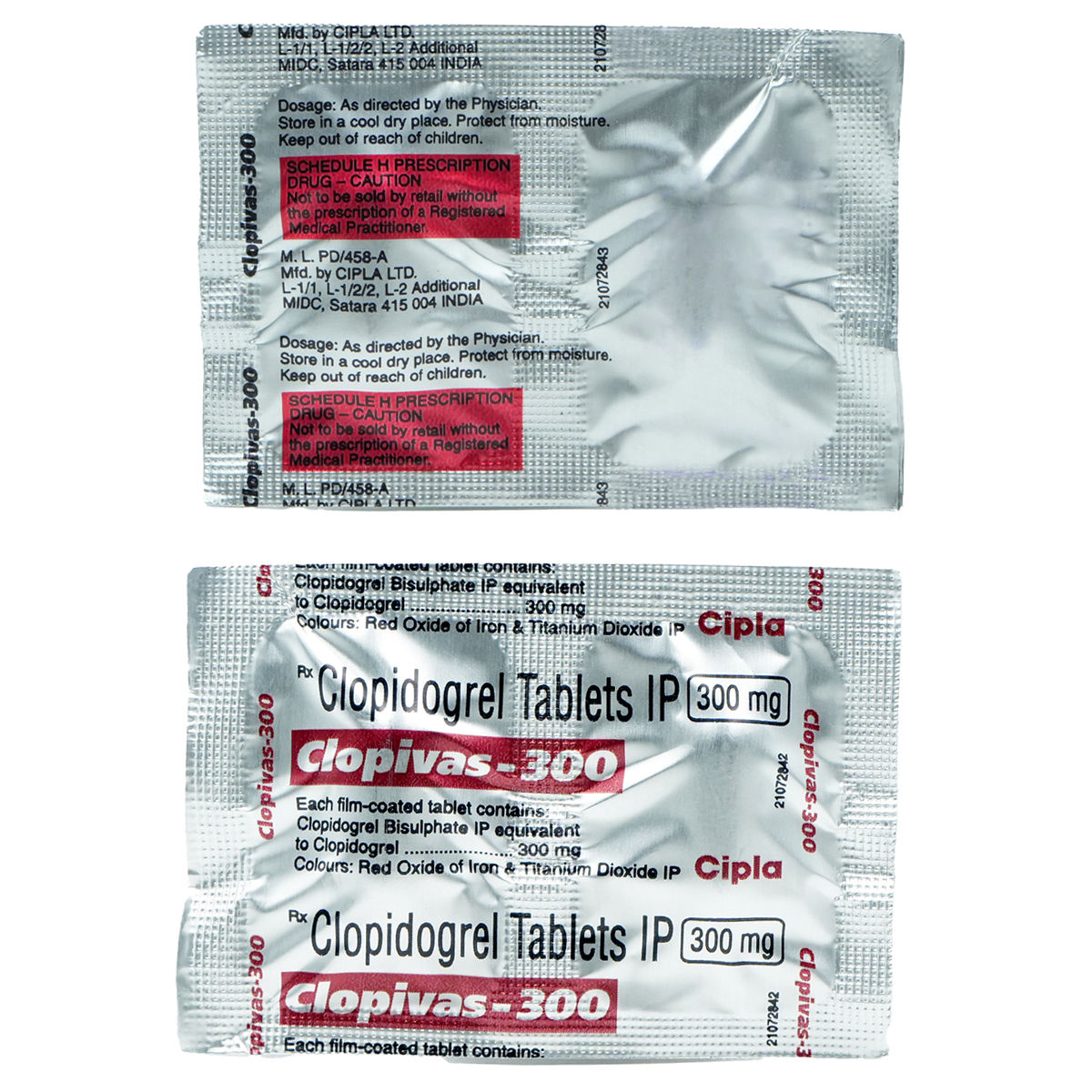 Buy Clopivas 300 mg Tablet 2's Online