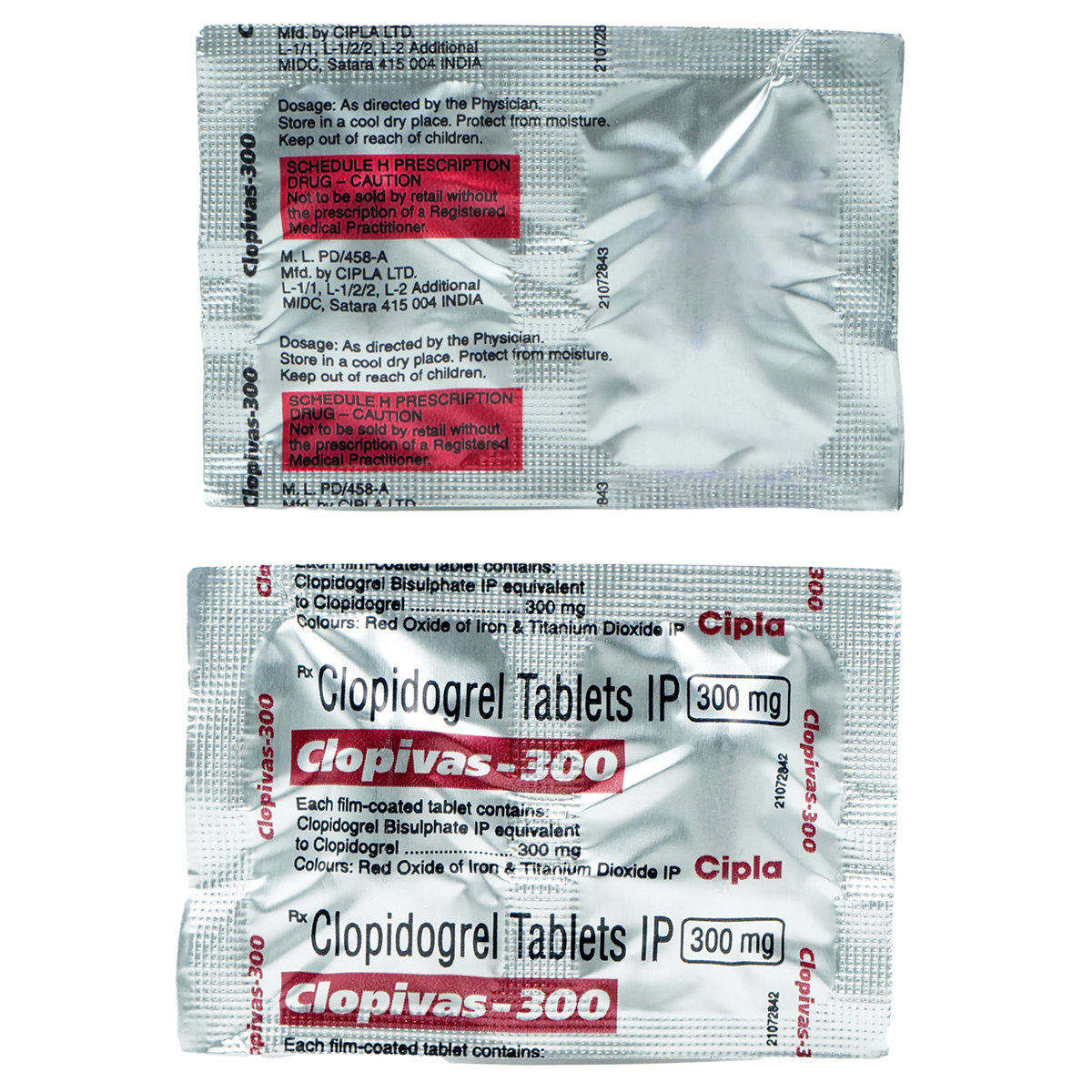 Clopivas 300 mg Tablet 2's, Pack of 2 TabletS Clopivas 300 mg Tablet 2's, Pack of 2 TabletS