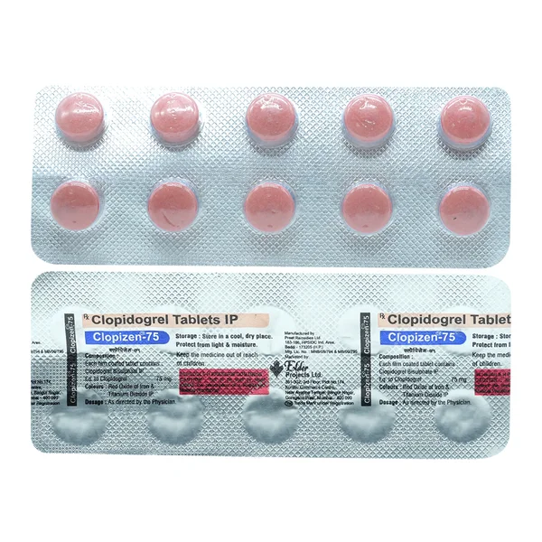 Clopizen 75 mg Tablet 10's