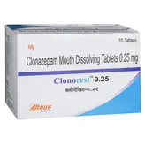 Clonorest-0.25 MD Tablet 15's, Pack of 15 TabletS