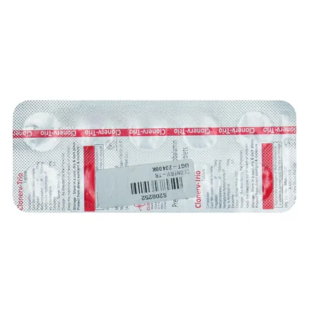 Clonerv-Trio Tablet 10's