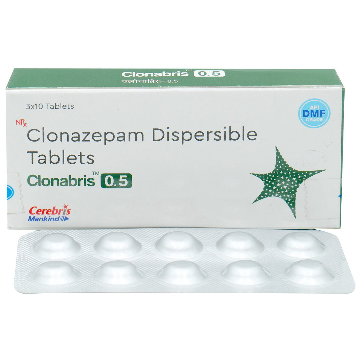 Clonabris 0.5 Tab 10'S, Pack of 10 TABLETS Clonabris 0.5 Tab 10'S, Pack of 10 TABLETS