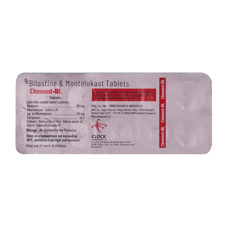 Clomont-BL 20 mg/10 mg Tablet 10's