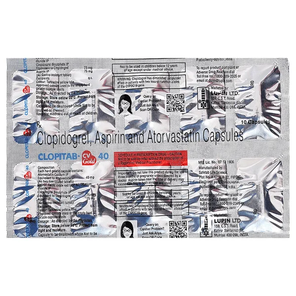 Clopitab-CV Gold 40 Capsule 10's