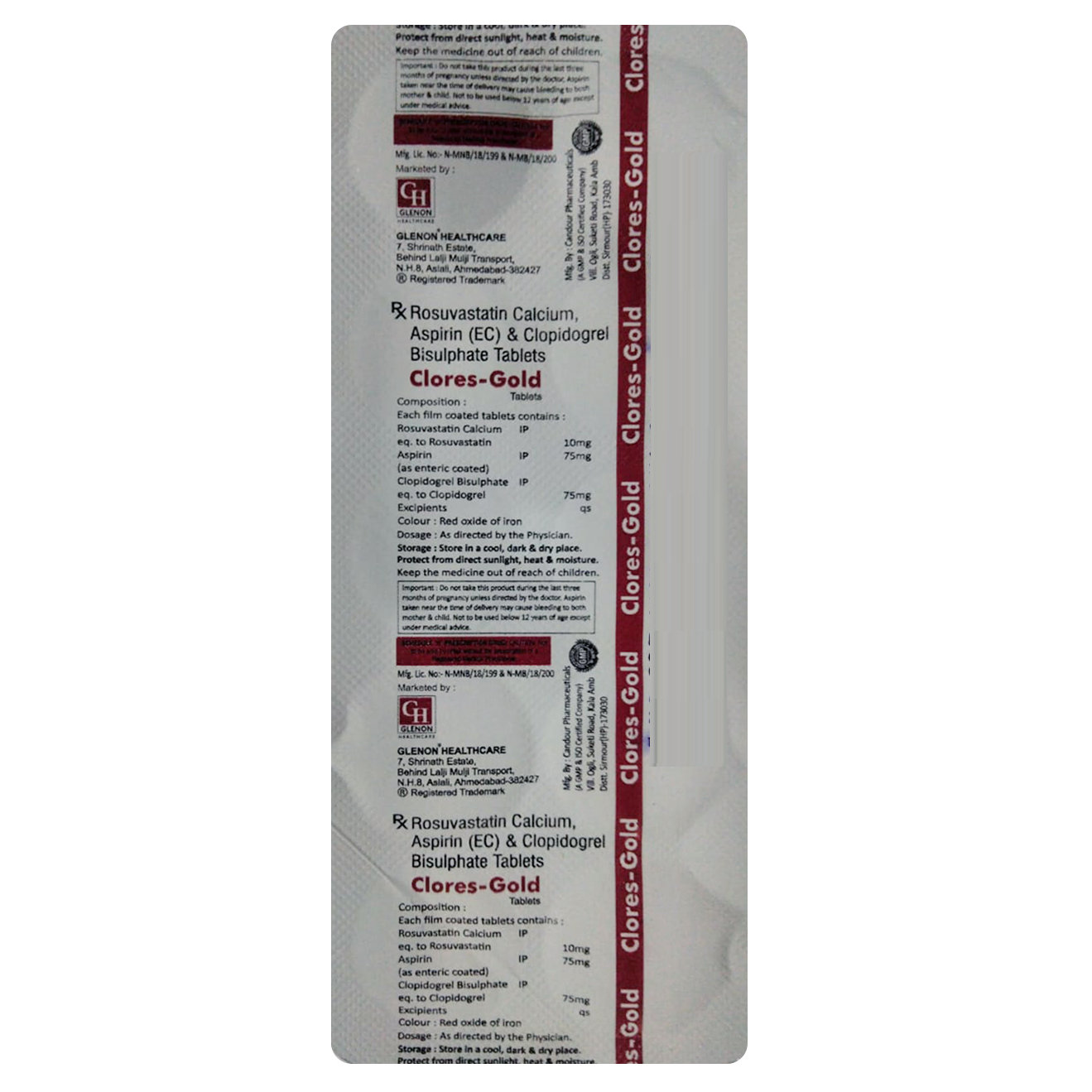 Clores-Gold Tablet 10's, Pack of 10 TABLETS Clores-Gold Tablet 10's, Pack of 10 TABLETS