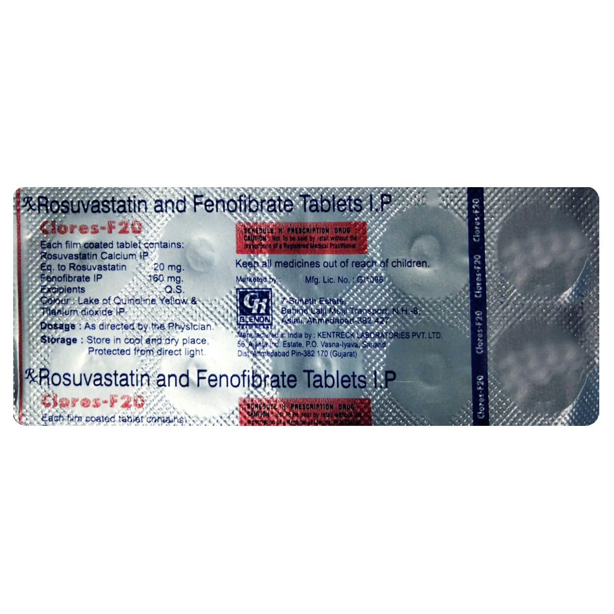 Clores-F20 Tablet 10's, Pack of 10 Clores-F20 Tablet 10's, Pack of 10