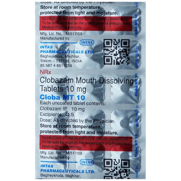 Cloba MT 10 mg Tablet 15's, Pack of 15 TabletS