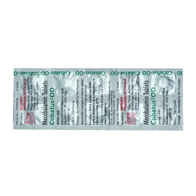 Cobatus-OD 1500 mcg Tablet 10's, Pack of 10 TABLETS