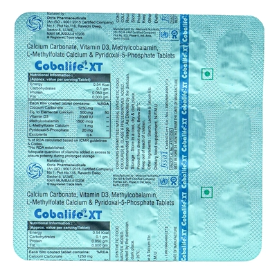 Cobalife XT Tablet 15's, Pack of 15 TABLETS