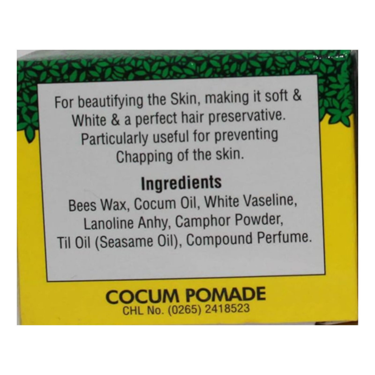 Vikram Cocum Pomade Cream 40 gm | Beautify Skin | Prevent Skin Chapping, Pack of 1 Vikram Cocum Pomade Cream 40 gm | Beautify Skin | Prevent Skin Chapping, Pack of 1