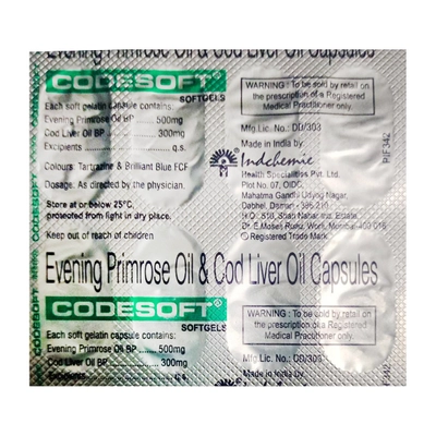 Codesoft Soft Gelatin Capsule 10's, Pack of 10 CapsuleS