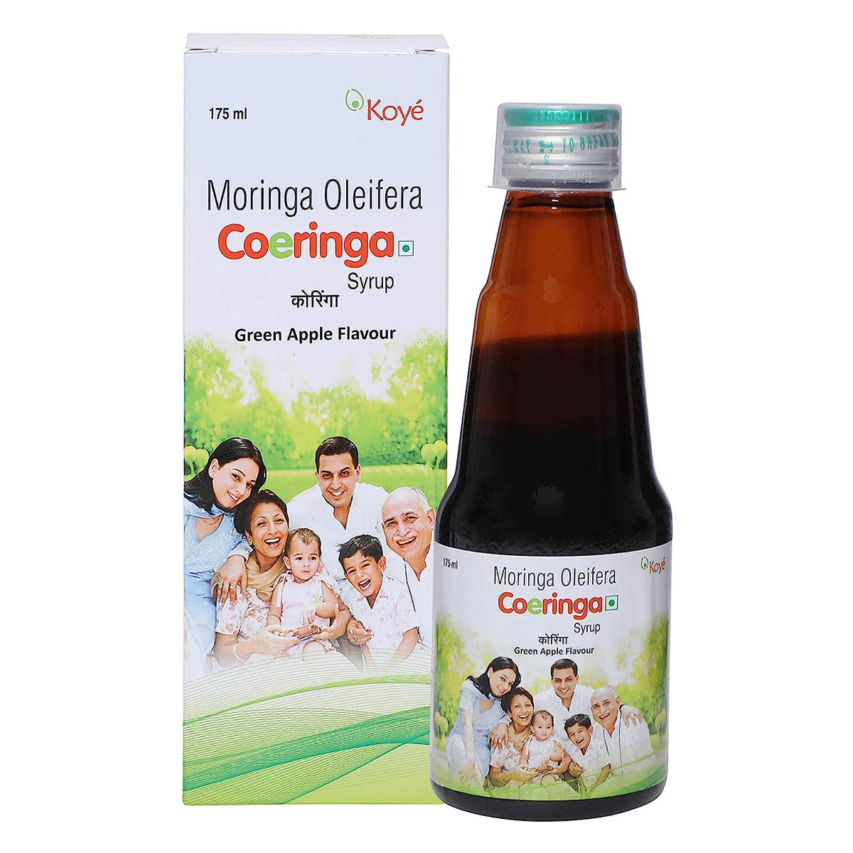 Buy Coeringa Green Apple Flavour Syrup, 175 ml Online
