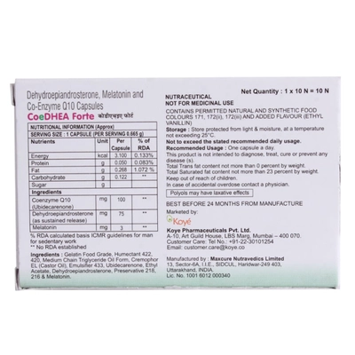 Coedhea Forte Capsule 10's, Pack of 10 CapsuleS