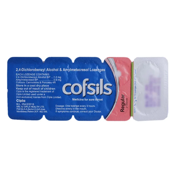 Cofsils Cherry Cold & Cough, 10 Lozenges