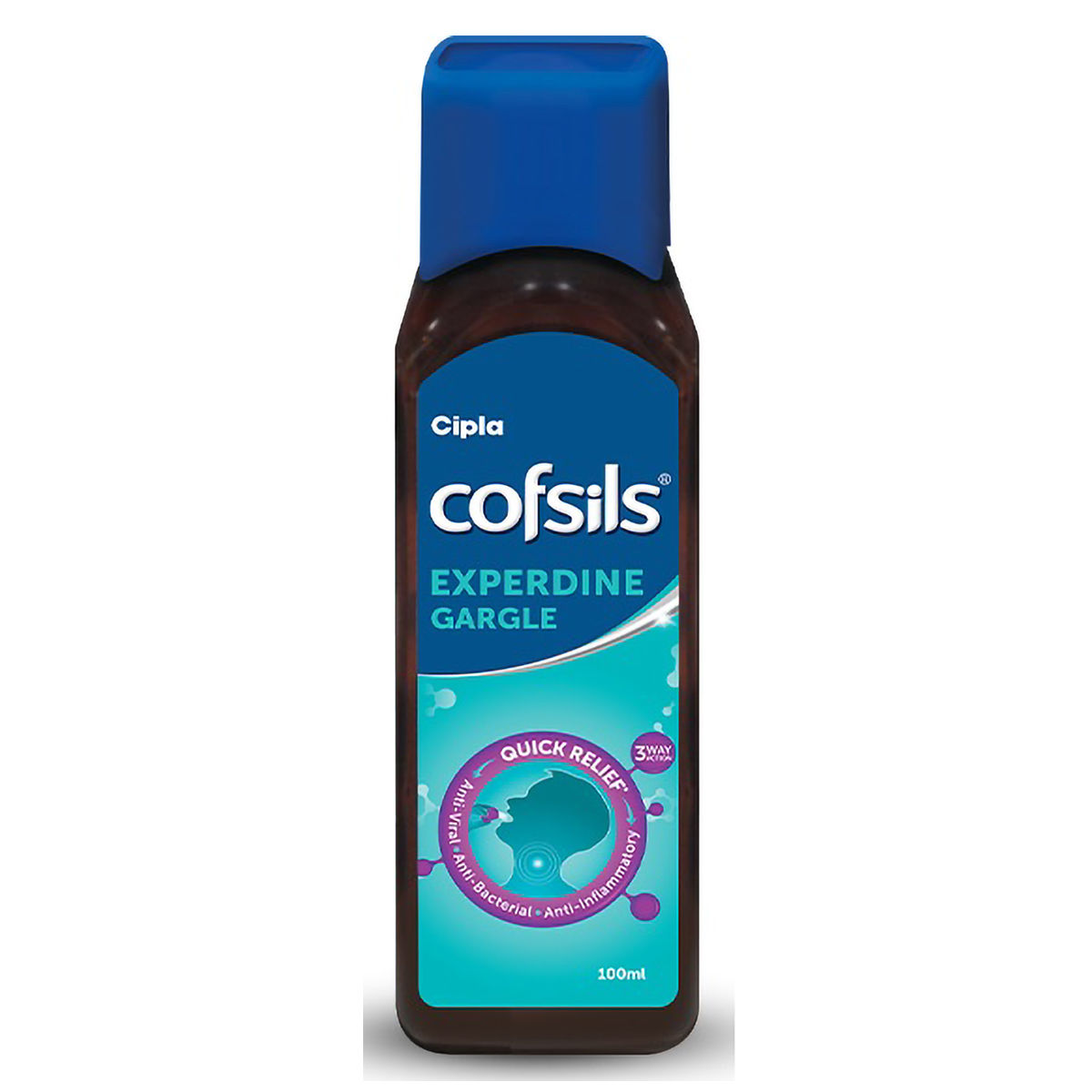 Buy Cipla Cofsils Experdine Gargle, 100 ml Online