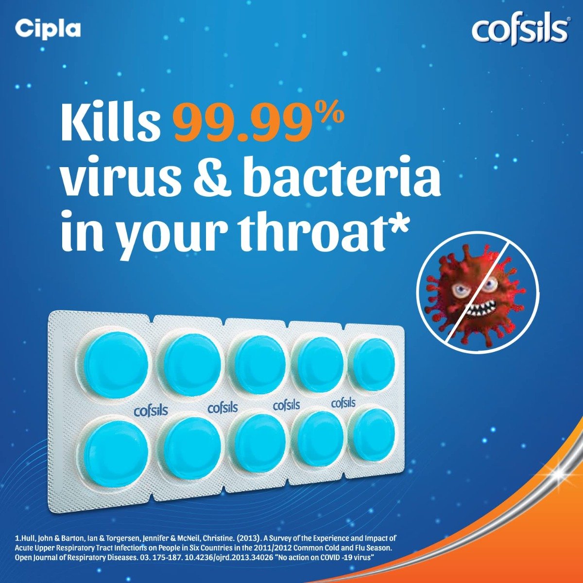 Cofsils Fresh Mint Flavour, 10 Lozenges, Pack of 10 Cofsils Fresh Mint Flavour, 10 Lozenges, Pack of 10