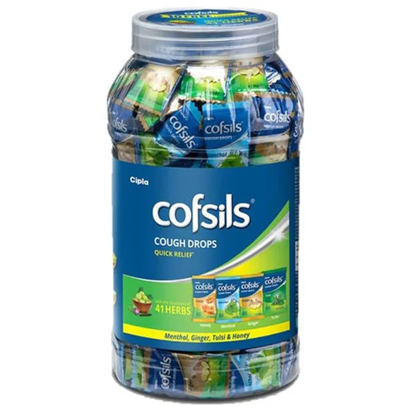 Cofsils Cough Drops (Menthol,Tul,Ginger,Honey), 1 Count
