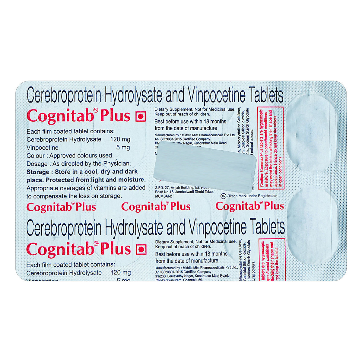 Cognitab Plus Tablet 10's, Pack of 10 TABLETS Cognitab Plus Tablet 10's, Pack of 10 TABLETS