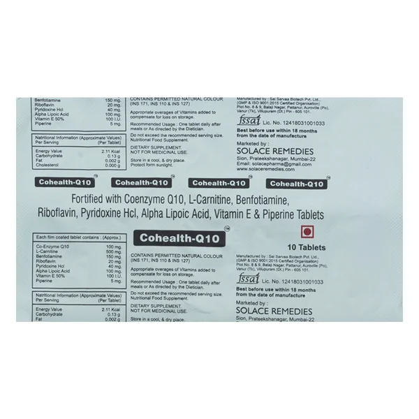 Cohealth-Q10 Tablet 10's