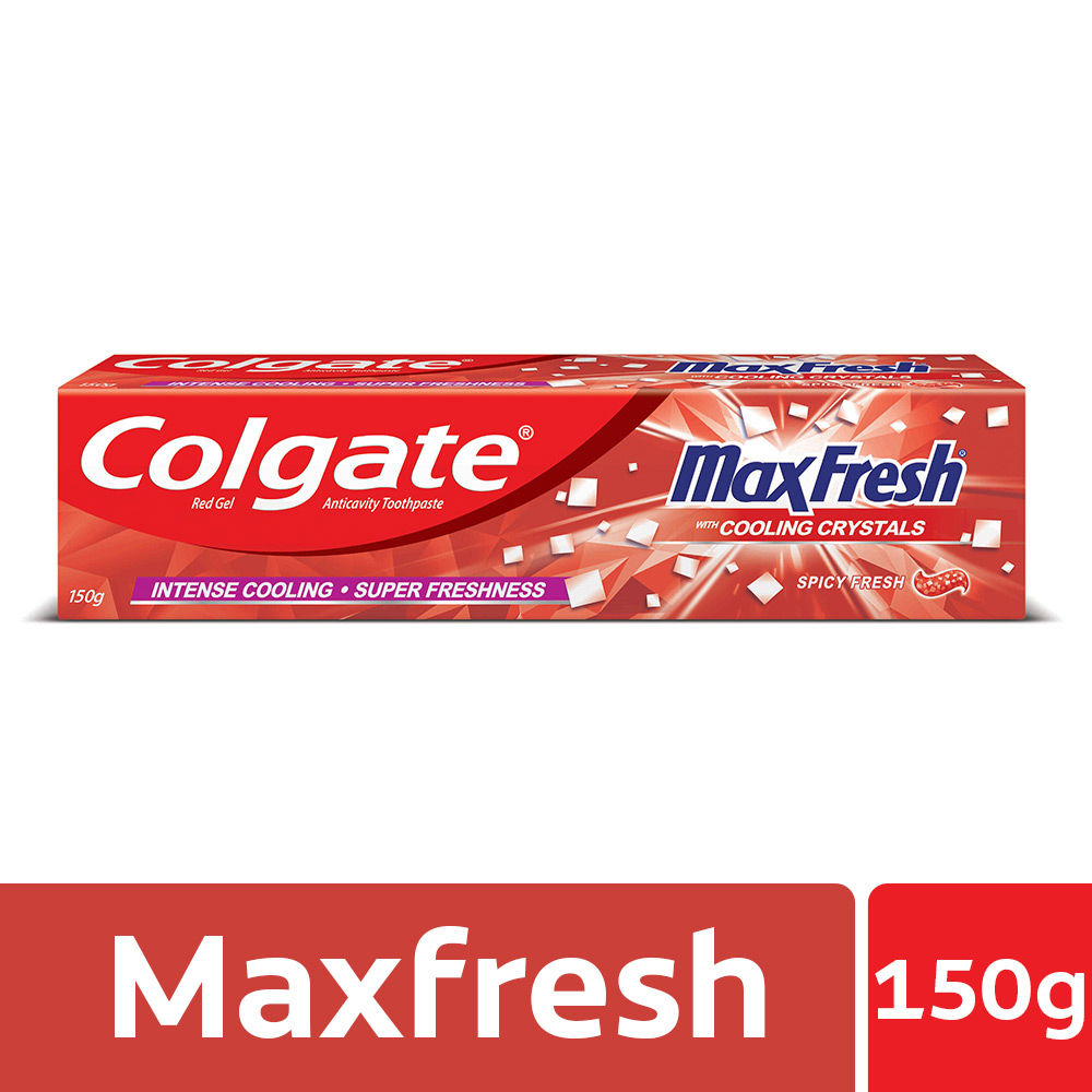 Colgate MaxFresh Red Gel Spicy Fresh Toothpaste, 150 gm, Pack of 1 