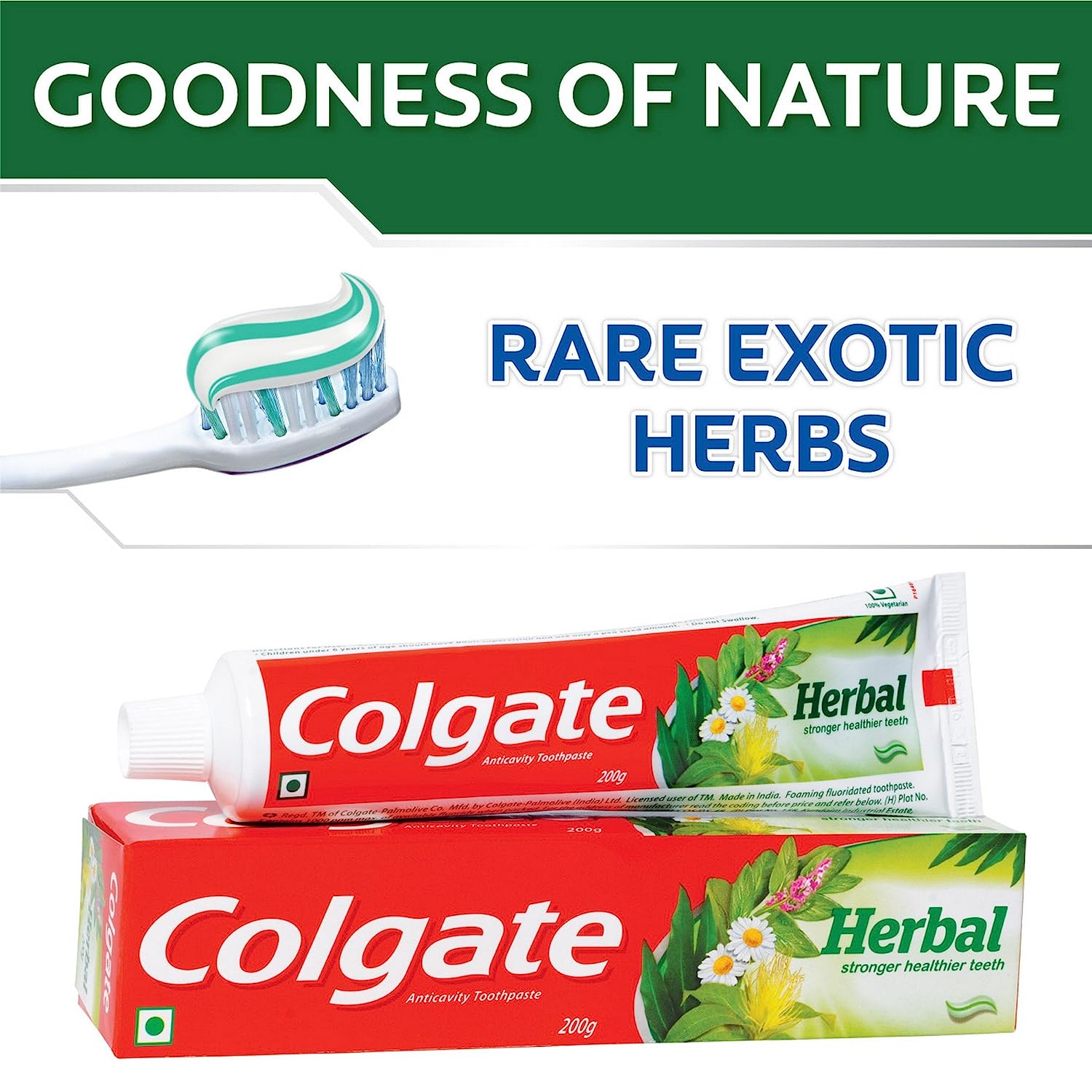 Colgate Herbal Toothpaste, 100 gm, Pack of 1 Colgate Herbal Toothpaste, 100 gm, Pack of 1