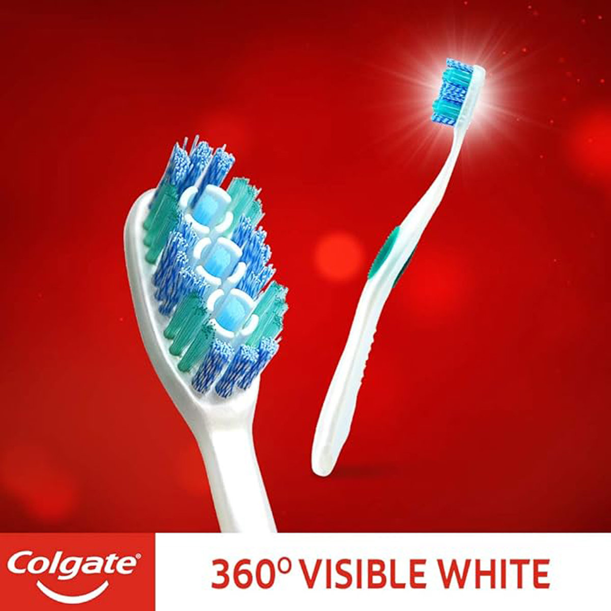 Colgate 360° Visible White Whole Mouth Clean Medium Toothbrush, 3 Count (Buy 2, Get 1 Free), Pack of 1 Colgate 360° Visible White Whole Mouth Clean Medium Toothbrush, 3 Count (Buy 2, Get 1 Free), Pack of 1