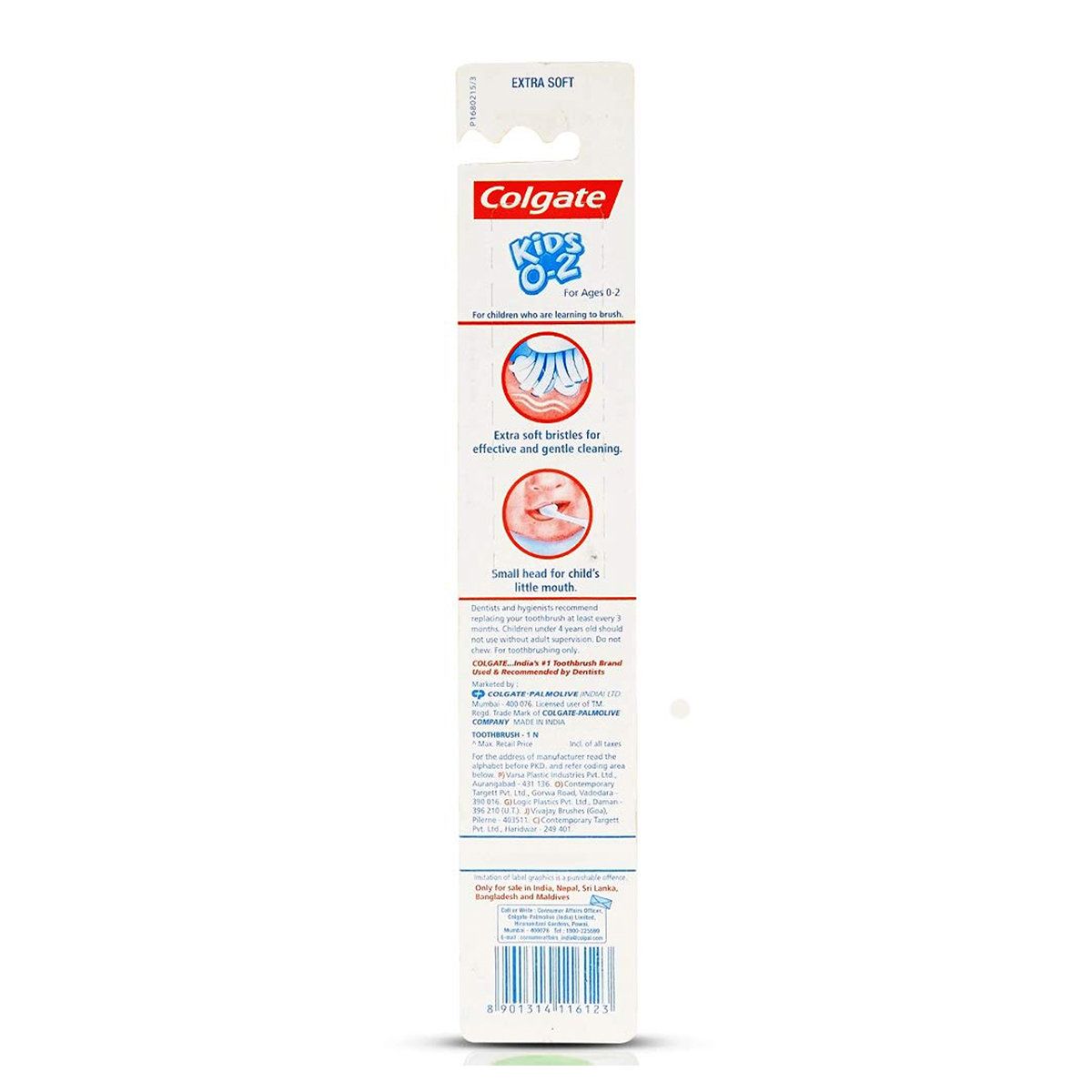 Colgate Kids Extra Soft Toothbrush 0 to 2 Years, 1 Count, Pack of 1 Colgate Kids Extra Soft Toothbrush 0 to 2 Years, 1 Count, Pack of 1