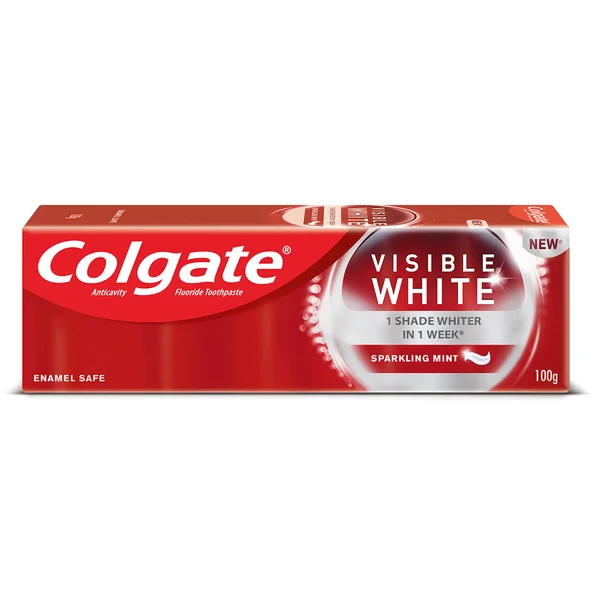 Colgate Visible White Sparkling Mint Toothpaste, 100 gm, Pack of 1