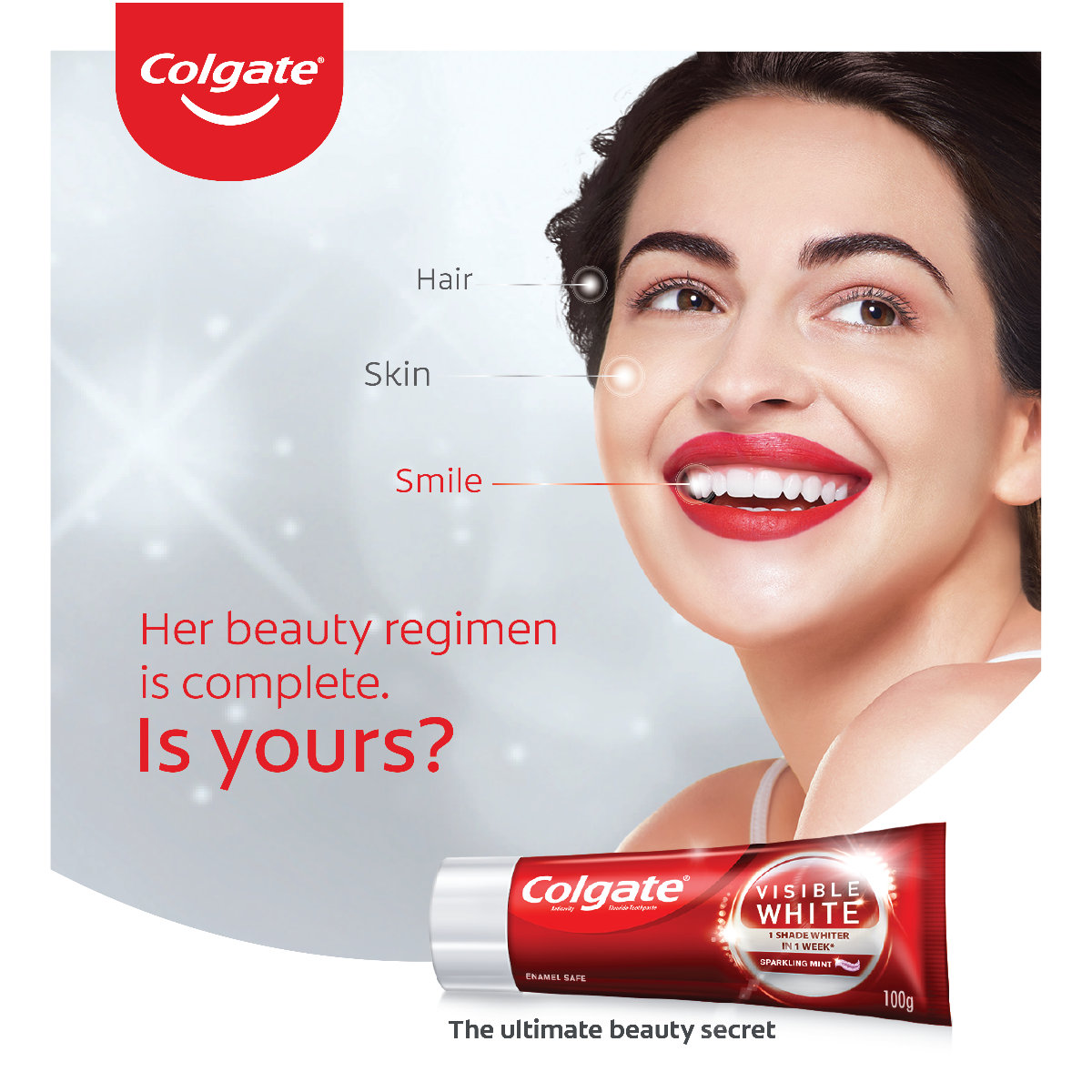 Colgate Visible White Sparkling Mint Toothpaste, 50 gm, Pack of 1 Colgate Visible White Sparkling Mint Toothpaste, 50 gm, Pack of 1