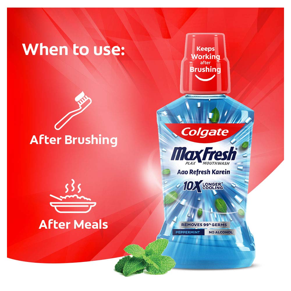 Colgate Plax Peppermint Fresh Mouthwash, 500 ml Price, Uses, Side