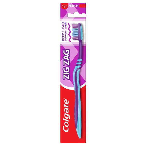 Colgate Zig Zag Medium Toothbrush, 1 Count