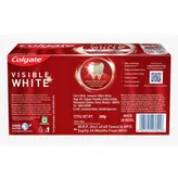 Colgate Visible White Toothpaste, 200 gm ( 2x100 gm ), Pack of 1