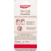 Colgate Slim Soft Charcoal Toothbrush, 4 Count (Buy 2, Get 2 Free), Pack of 1
