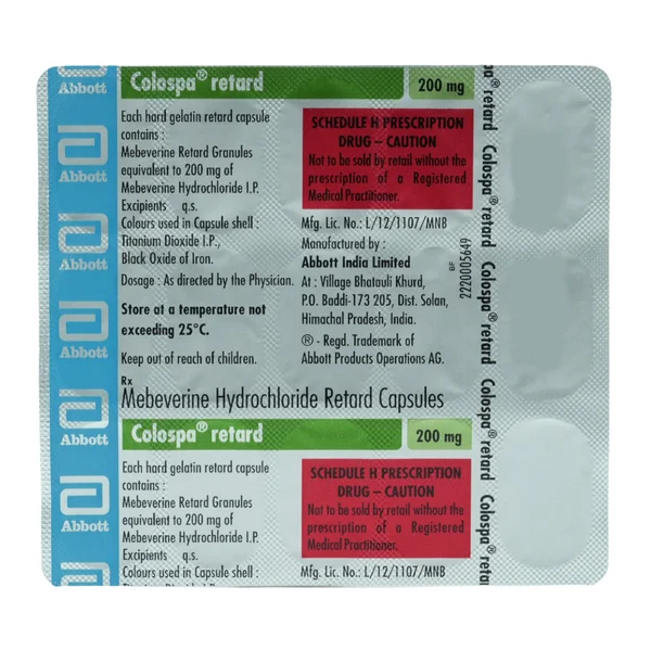 Colospa Retard 200 mg Capsule 15's, Pack of 15 CAPSULES
