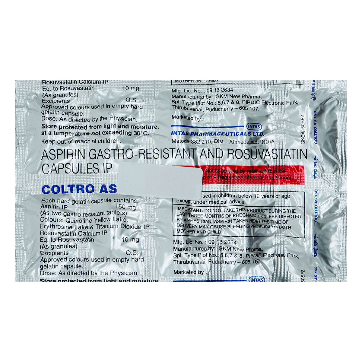 Coltro AS 150 Tablet 10's, Pack of 10 TABLETS Coltro AS 150 Tablet 10's, Pack of 10 TABLETS