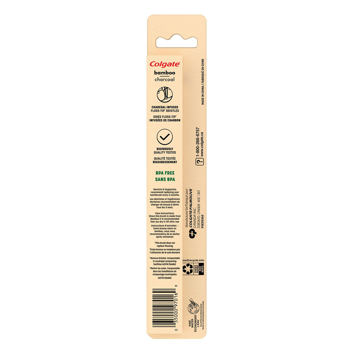 Colgate Bamboo Charcoal Soft Toothbrush, 1 Count, Pack of 1 Colgate Bamboo Charcoal Soft Toothbrush, 1 Count, Pack of 1