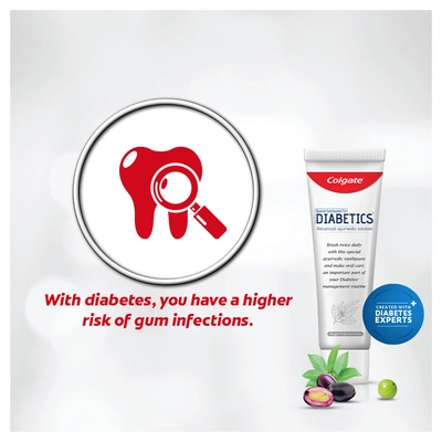 Colgate Toothpaste for Diabetics, 70 gm, Pack of 1