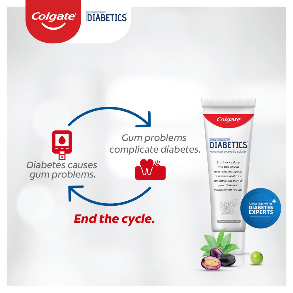 Colgate Toothpaste for Diabetics, 70 gm, Pack of 1 Colgate Toothpaste for Diabetics, 70 gm, Pack of 1