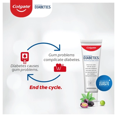 Colgate Toothpaste for Diabetics, 70 gm, Pack of 1