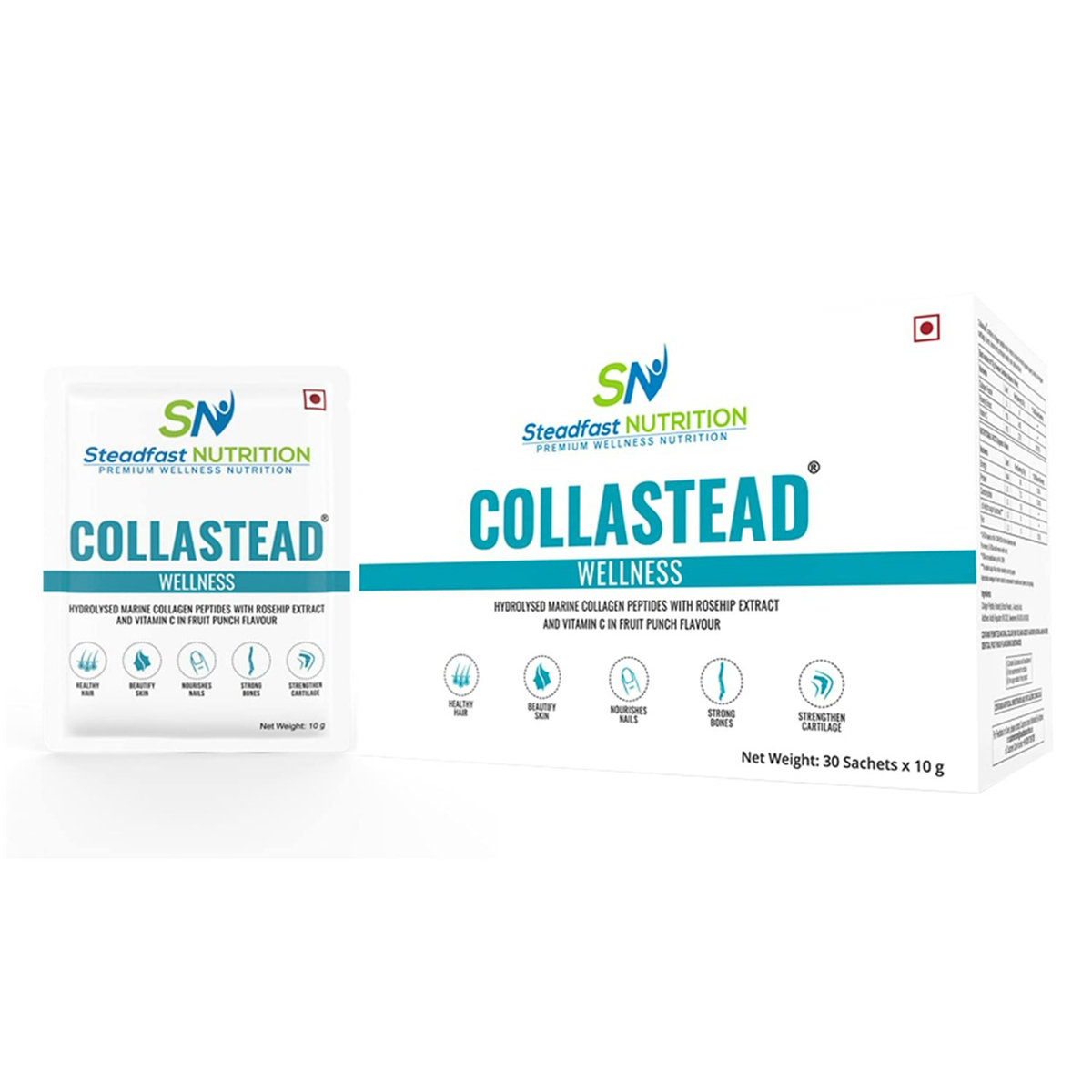 Steadfast Nutrition Collastead Wellness Fruit Punch Flavour Powder, 10 gm, Pack of 1 Steadfast Nutrition Collastead Wellness Fruit Punch Flavour Powder, 10 gm, Pack of 1
