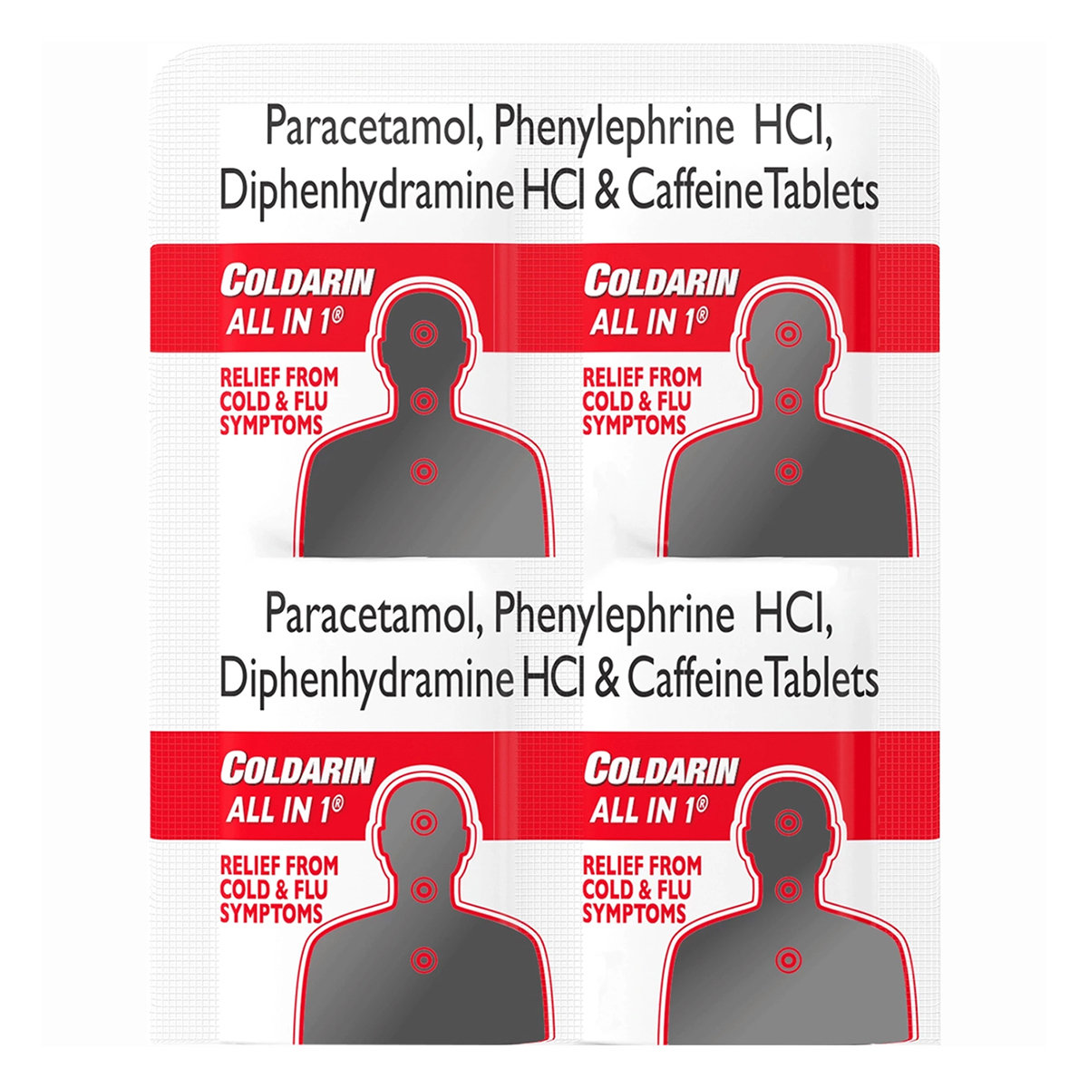 Coldarin All In 1, 10 Tablets, Pack of 10 TABLETS Coldarin All In 1, 10 Tablets, Pack of 10 TABLETS