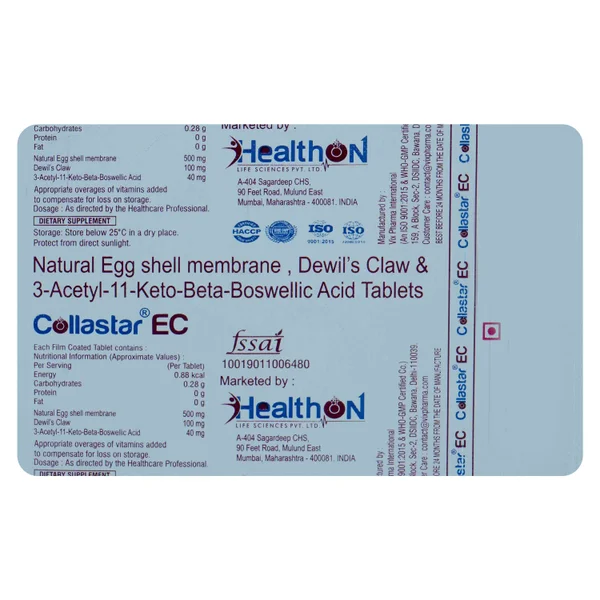 Collastar EC Tablet 10's