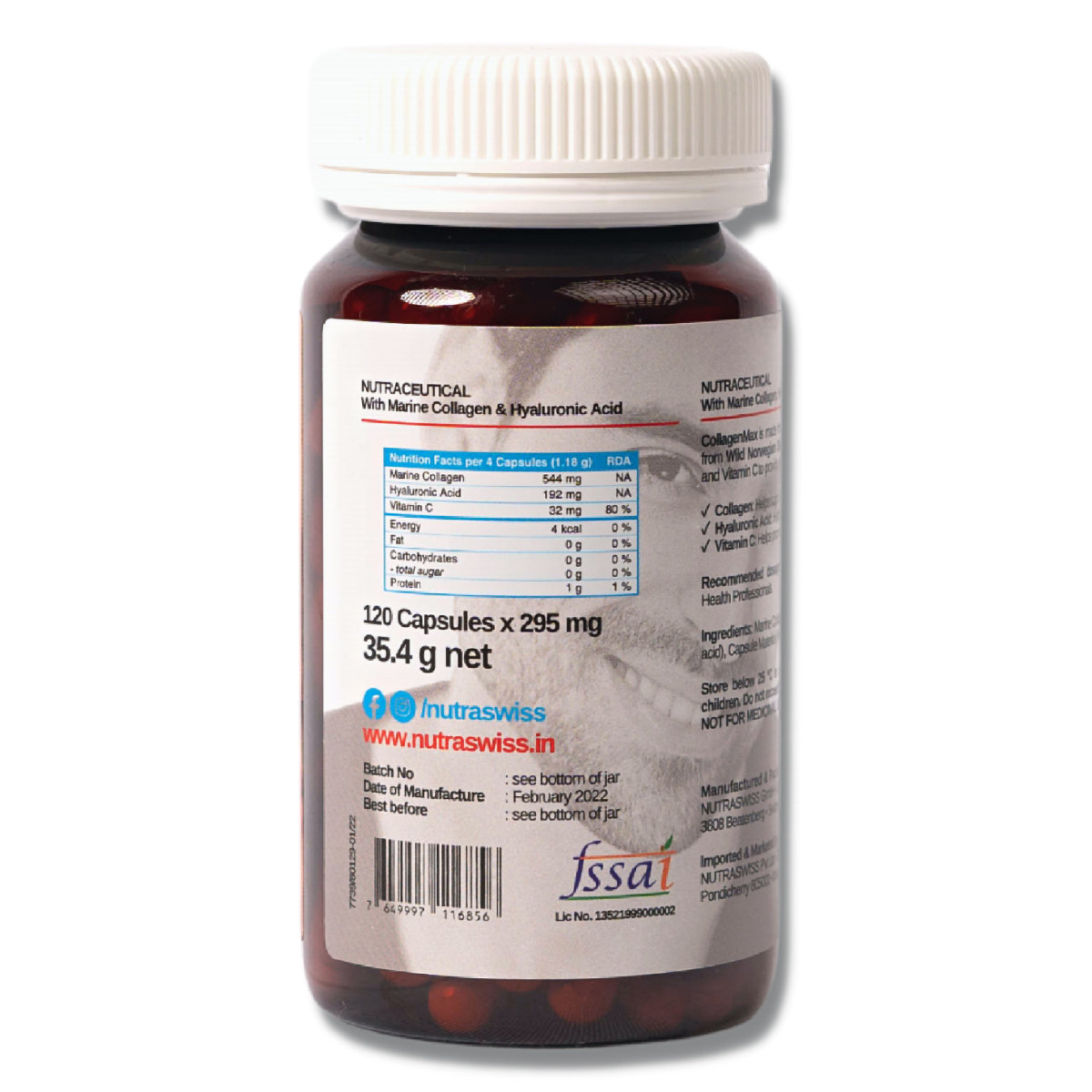 Nutraswiss CollagenMax, 120 Capsules, Pack of 1 Nutraswiss CollagenMax, 120 Capsules, Pack of 1