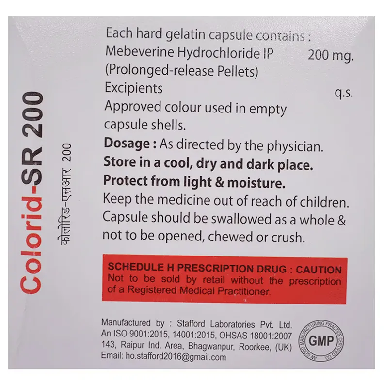 Buy Colorid-SR 200 Capsule online | Uses, Side Effects, Price and ...